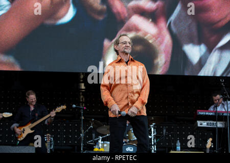 Peter Tork del Monkees esegue a Ottawa Bluesfest, 2016. Foto Stock