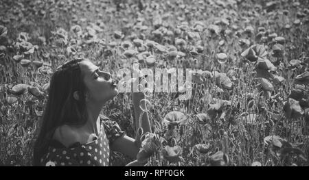 Il farmaco, l'oppio, narcotici, l'incuria. Foto Stock