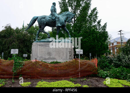 USA, Virginia, Charlottesville, monumento a Robert Edward Lee 1807-1870, generale dell'esercito confederato, esercito della Virginia del Nord Foto Stock