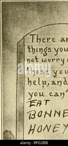 . American bee journal. La cultura delle api; le api. 414 Dicembre, 1913. American l^ee ufficiale venduti, e potete immaginare la mia sorpresa di trovare su andare un giorno l'ultimo del mese di aprile, che tutti ma 2 dei 26 colonie a sinistra erano morti, mentre quello che mi ha disturbato "vicina alla morte " è stato uno dei migliori colonie ho avuto ; ha dato una buona sciame che anno e memorizzato 120 libbre di " casella miele." Dopo il nostro grande perdita di api durante un inverno in quest'ultimo 8&LT;"'s, un inverno estremamente freddo e di lunga durata, la rivendicazione è stata fatta che le api " si è bloccato a morte." Io non credo, ma rivendicato th Foto Stock