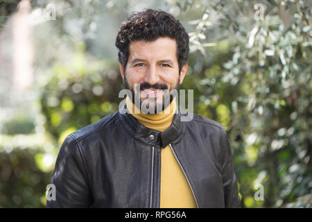 Roma, Italia. Il 21 febbraio, 2019. Francesco Scianna Photocall a Roma della narrativa italiana de 'La stagione della caccia' Credit: Matteo Nardone/Pacific Press/Alamy Live News Foto Stock