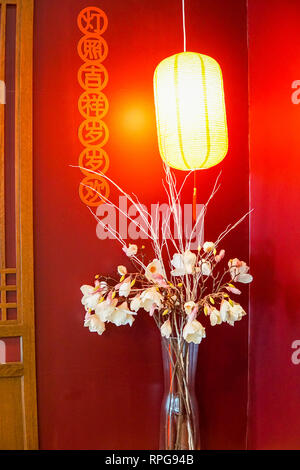 Decorative lanterna rossa lampade nel nuovo anno cinese festival - Immagine Foto Stock