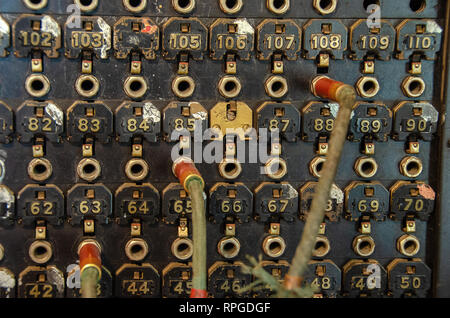 Vintage piccolo centralino telefonico Foto stock - Alamy