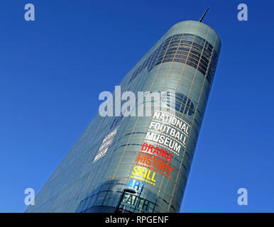 Museo Nazionale del Calcio, Urbis edificio cattedrale giardini, Todd St, Manchester North West England, Regno Unito, M4 3BG Foto Stock