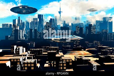 Futuroplolis, una città del futuro Foto Stock