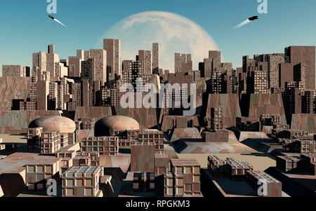 Futuroplolis, una città del futuro Foto Stock