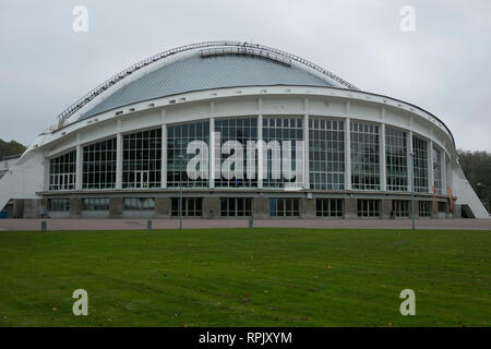 Una vista del gigante song festival anfiteatro in Tallin, Estonia. Foto Stock