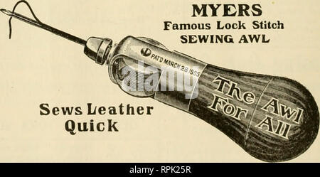 . American bee journal. La cultura delle api; le api. Cuce rapida di pelle in tasca o cassettiera per utensili: niente da perdere, sempre pronto a strappo mendaripor. Meglio di rivetti perché è portatile. Possono essere trasportate in o tosaerba semovente tool-box. Kit per trebbiatura, o ovunque. Se si salva un viaggio in città per rammendo, vi sono il denaro in anticipo. Ogni agricoltore ha bisogno di una. ogni uomo che squadre ha bisogno di uno. Essa è la più pratica a mano niachine di cucitura per uso mai concepite. Mettere con rette e curve aghi, filettatura cerata, illus- quotato libro di direzioni e tutto n aily per l'uso. Le nostre offerte speciali di questo Famou Foto Stock