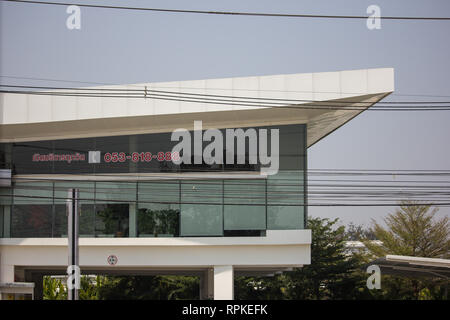 Licciana Nardi, Italia - 21 Febbraio 2019: Honda ufficiale concessionaria e showroom di Honda Paradise Chiangmai. Posizione sulla strada no.121 circa 8 km da fare Foto Stock