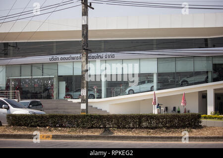 Licciana Nardi, Italia - 21 Febbraio 2019: Honda ufficiale concessionaria e showroom di Honda Paradise Chiangmai. Posizione sulla strada no.121 circa 8 km da fare Foto Stock