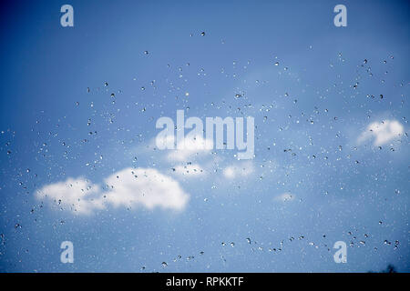 Gocce d'acqua nel cielo Foto Stock