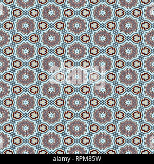 Abstract piastrelle seamless pattern, sullo sfondo di ripetizione Foto Stock