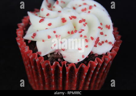 Red Velvet cupcake Foto Stock