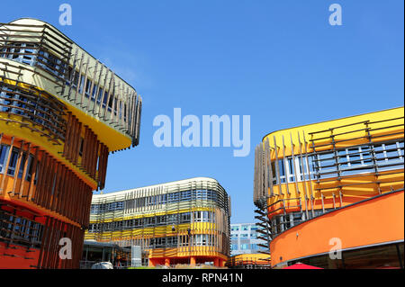 Nuovo campus WU, Vienna Università di Economia e Commercio, Vienna, Austria Foto Stock