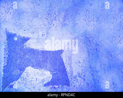 Vecchio gesso nella forma di un cane blu Foto Stock