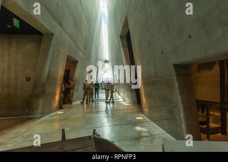 Israele, Gerusalemme - 31 Gennaio 2019: Yad Vashem - il mondo olocausto ricordo centre - IDF SOLDATI IN VISITA Foto Stock