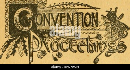 . American bee journal. La cultura delle api; le api. 272 AMERICAN BEE JOURNAL.. kMn Relazione della tlie dello Stato del Vermont Bee-Keepers' CONVENZIONE. Scritto per la American Bee Journal da H. W. SCOTT. Al XVIII Convegno annuale del Vermont Bee-Keepers' Associazione circa 35 membri si sono incontrati nei salotti di Van Ness House, in Burlington, Vt., il 28 dicembre, 1892. L incontro è stato convocato per ordine del presidente V. V. Blackmer, di Orwell. La preghiera è stata offerta da R. H. Holmes, di Shoreham, dopo di che il verbale della riunione precedente sono state lette e ap- provato. Il Presidente ha nominato i seguenti comitati: su nominati Foto Stock