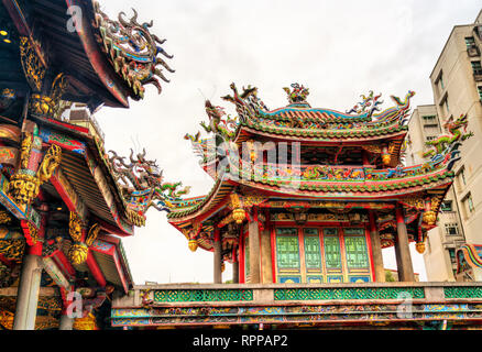 Tempio Longshan in Taipei, Taiwan Foto Stock