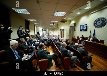 Foto Vincenzo Livieri - LaPresse 22-02-2019 - Roma Italiano Ministero della Sanit&#xe0;. Insediamento del Consiglio Superiore di sanit&#xe0;. Nella foto la prima riunione Foto Vincenzo Livieri - LaPresse 22-02-2019 - Roma politica Costituzione del Consiglio Superiore di Sanità. Nella foto Foto Stock