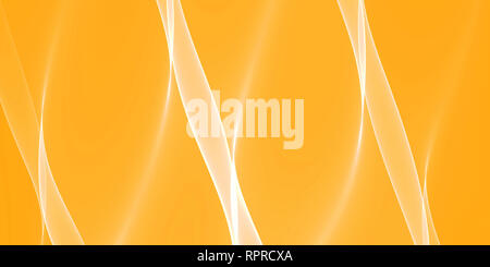 Abstract luce incandescente striature su sfondo giallo Foto Stock