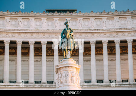 Roma, Italia. Vittorio Emanuele II monumento noto anche Altare della Patria, costruito in onore di Vittorio Emanuele II Foto Stock