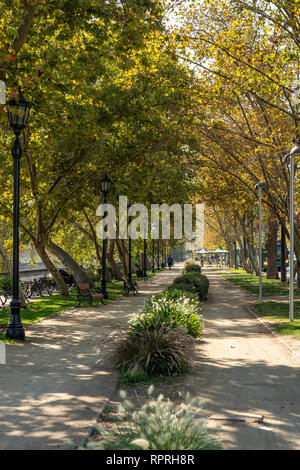 Riverside Walk, Santiago del Cile Foto Stock