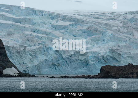 A Glacier Point Wild, Elephant Island Foto Stock