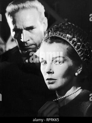 DIE TAUSEND AUGEN DES DR. MABUSE / BRD/Frankr./Italien 1960 / Fritz Lang Bild: Jordan alias il dottor Mabuse (WOLFGANG PREISS) und Marion Menil (Dawn Addams) B182478 Regno Archivi / kpa/Grimm Foto Stock