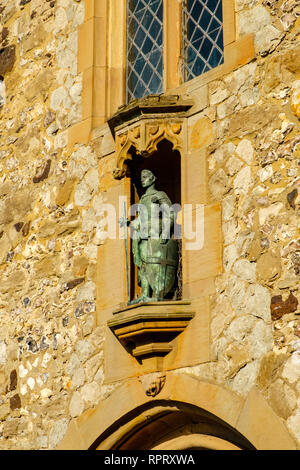 La chiesa di St George, High Street, Wrotham, Kent Foto Stock