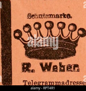 . Allgemeine Fischerei-Zeitung. H. Hildebrand's Nachf. Jmkob Wl"terra Münohen, 3 b Ottostrasse 3 b Sßezial-Sescliaft für Angelgeiite nr yevrttnde" 184S -"? Empfiehlt allen Freunden des Angelsportes seine elf^eneHj, am*rkaMMt Torxüf liehoa Fabrikate, sowie englieche Ger&amp;te, nur prima Qnalit&amp;t. -^^= Beiehste Auffwahl. - In 25 Ausstellungen prämiiert. Internationale Fischereianastellung Wien 1902: I. Preis: "Ehrenpreis des Deutschen Anglerbandes.". SLöni^ im Fiscliotterfangr ist Herr fTlssenbaeh (Nassau), welcher in nur 17 Jahren "OO Otter fing - in Rud. Weber Ottereisen ITr. 1"". M Foto Stock