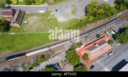 Hudson stazione Amtrak, Hudson, NY, STATI UNITI D'AMERICA Foto Stock