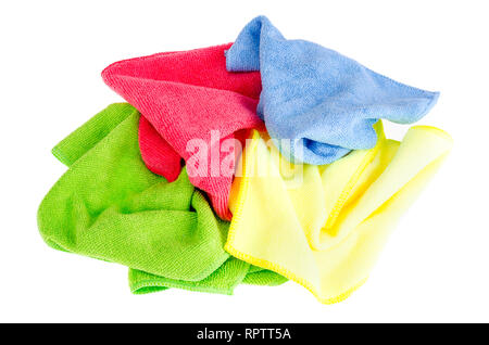 In microfibra colorati panni per la pulizia. Foto Studio Foto stock - Alamy