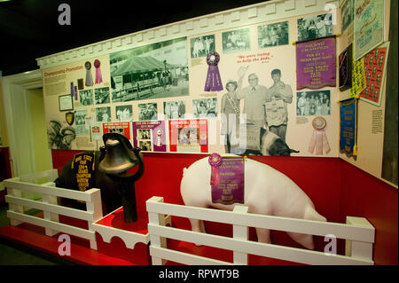 L'Homestead museo mostra la storia di Bob Evans Sousage società presso il Bob Evans Farm nel Rio Grande, Ohio Foto Stock