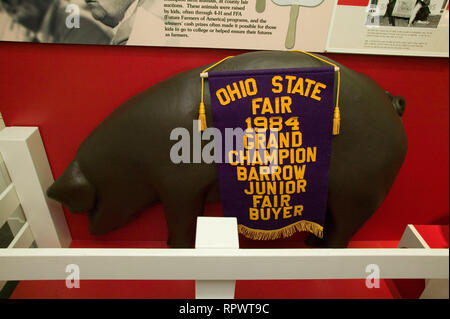 L'Homestead museo mostra la storia di Bob Evans Sousage società presso il Bob Evans Farm nel Rio Grande, Ohio Foto Stock