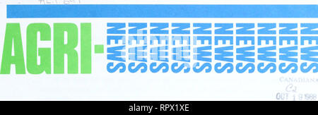 . Agri-news. L'agricoltura. Ottobre 3, 1988 per il rilascio immediato di questa settimana di 1 988 messe avanti di ben cinque anni di media 1 raccolto nuovo nemico raggiunge Alberta 3 rilevamento precoce chiave per afide russo del frumento control 5 Ristorante industria diventa occasione per assaporare il gusto di Alberta 8 nuovo indice di fattoria i piani di costruzione disponibili 11 agricoltori invitati a controllare i tubi flessibili sull'ammoniaca anidra apparecchio 13 Agri-News mutandine 15 Abexo agricoltura Print Media succursale Telefono: (403) 427-2121. Si prega di notare che queste immagini vengono estratte dalla pagina sottoposta a scansione di immagini che possono essere state migliorate digitalmente per la leggibilità - colorazione e app Foto Stock