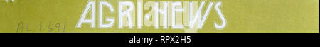 . Agri-news. L'agricoltura. Ottobre 27, 1980 per il rilascio immediato di questa settimana erano i giorni (Giubileo serie) 1 tre metodi per controllare le larve del bestiame 4 Pet Bird LE IMPORTAZIONI DAGLI STATI UNITI Vietato 5 piroga aerazione con aria compressa 7 Winterizing alberi ed arbusti 8 Non si mangia il tuo Halloween zucca? 12 Far fronte . . Con la famiglia e i documenti finanziari 14 nuovo personale in azienda lattiero-casearia Ramo di ispezione 15 /dlberra agricoltura r^r"mmi inirotinnc Pliwie"mi/-r". Si prega di notare che queste immagini vengono estratte dalla pagina sottoposta a scansione di immagini che possono essere state migliorate digitalmente per la leggibilità - Colorazione e aspetto del Foto Stock
