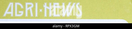 . Agri-news. L'agricoltura. Settembre 8, 1975 PER IL RILASCIO IMMEDIATO OPEN UNIVERSITY OF ALBERTA LEZIONI Chiunque è il benvenuto a partecipare a due interessanti lezioni presso le Università di Alberta su Settembre 24 e 25. Il 24 settembre la lezione viene intitolato "Uso potenziale di energia elettromagnetica per il controllo degli insetti e il trattamento delle sementi". Esso inizia a 10:00 a. m. L'altra lezione è chiamato "effetti di energia elettromagnetica esposizioni sulle sementi". Si inizia alle 2:00 p. m. il 25 settembre. Sponsorizzato da Alberta Agricukure in collaborazione con l'Università di Alberta la divisione di biomed Foto Stock