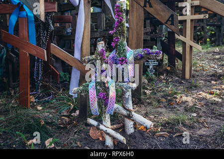 Montagna sacra di Grabarka - ortodossa famoso luogo di pellegrinaggio in Polonia Foto Stock