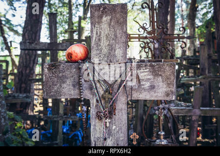 Montagna sacra di Grabarka - ortodossa famoso luogo di pellegrinaggio in Polonia Foto Stock