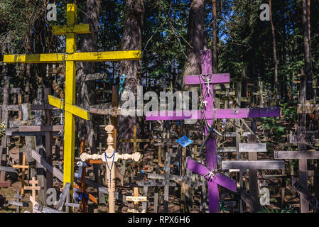 Montagna sacra di Grabarka - ortodossa famoso luogo di pellegrinaggio in Polonia Foto Stock