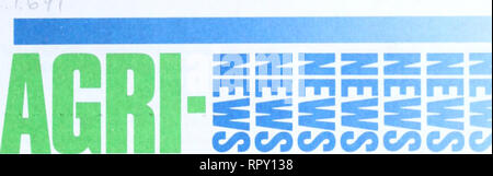 . Agri-news. L'agricoltura. CANAD1ANA °CF 15 199; ottobre 13,1997 AGC interessati negli emendamenti al grano canadese bordo atto "Alberta Grain Commission (AGC) i membri non sono impressionato con le modifiche proposte al Canadian Vtlieat Board Act." dichiara Pat Durnin. Membro della Commissione da Kathyrn, Alberta. "Bill C-4 non è molto diverso da quello della precedente legge C-72 che le associazioni di produttori hanno criticato in precedenza quest'anno. Infatti esso è peggio". Bill C-4 contiene ora la fornitura di includere le materie prime come la canola. segala e avena. Questa disposizione è direttamente in contrasto con la presentati Foto Stock