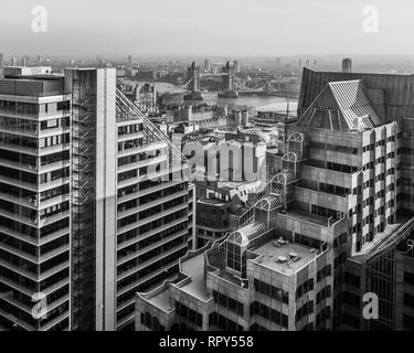 In bianco e nero di Londra Foto Stock