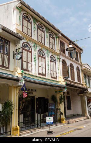 Inizio del ventesimo secolo bottega cinese, Heeren Street, Jalan Tun Tan Cheng Lock, Melaka, Malaysia. Foto Stock