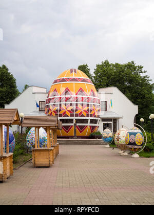 Il Pysanka o uovo di pasqua Museo di Kolomyia, in Ucraina. Foto Stock