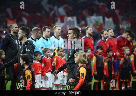 Madrid, Spagna. Xx Febbraio 2019. Calcio, Champions League 2018-19 atletico madrid - JUVENTUS 2-0 nell'immagine: DYBALA Credit: Indipendente Agenzia fotografica/Alamy Live News Foto Stock