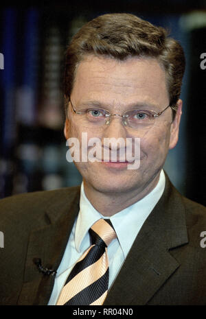 GUIDO WESTERWELLE / Guido Westerwelle- FDP Vorsitzender 11/2001 / Überschrift: Guido Westerwelle Foto Stock