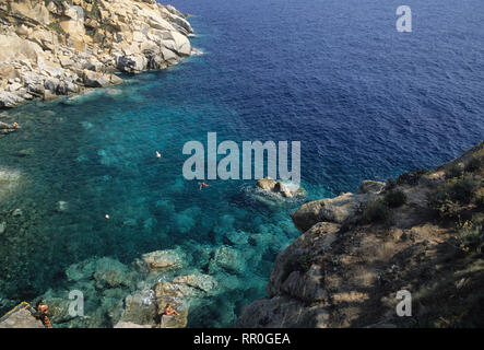 Isola del giglio, cala degli alberi, toscana (Toscana), Italia Foto Stock