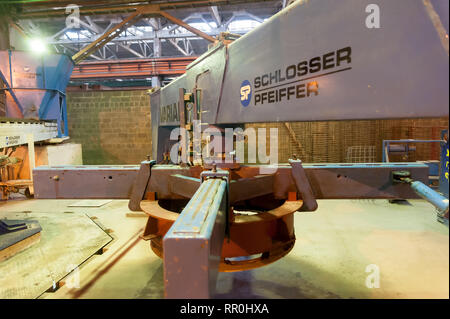 Sulla pianta di prodotti ferroconcrete Foto Stock