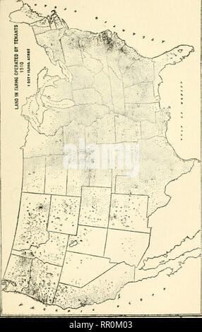. L'economia agricola. Agricoltura -- aspetti economici degli Stati Uniti, il possesso della terra. Fattoria di proprietà e di locazione IN STATI UNITI 255. Si prega di notare che queste immagini vengono estratte dalla pagina sottoposta a scansione di immagini che possono essere state migliorate digitalmente per la leggibilità - Colorazione e aspetto di queste illustrazioni potrebbero non perfettamente assomigliano al lavoro originale. Taylor, Henry C. (Henry Charles), 1873-1969. New York : Macmillan Foto Stock
