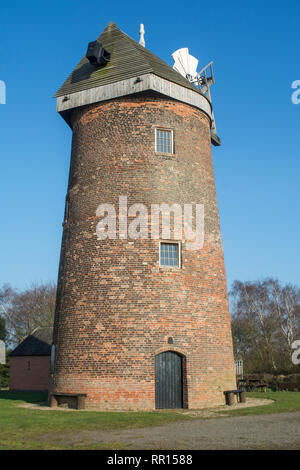 Mulino di Hough originariamente noto come Thringstone mulino nel Leicestershire campagna Foto Stock